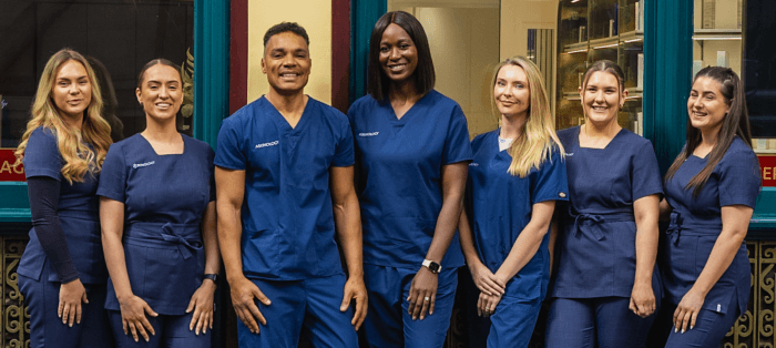 Team ASKINOLOGY together outside the clinic